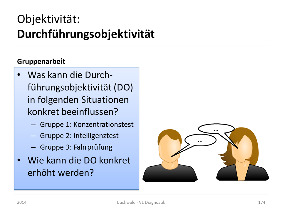 Interaktiver Teil der Diagnostik-Vorlesung